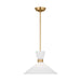 Myhouse Lighting Visual Comfort Studio - DJP1091SB - One Light Pendant - Belcarra - Satin Brass