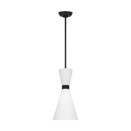 Myhouse Lighting Visual Comfort Studio - DJP1101MBK - One Light Pendant - Belcarra - Midnight Black