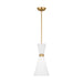 Myhouse Lighting Visual Comfort Studio - DJP1101SB - One Light Pendant - Belcarra - Satin Brass