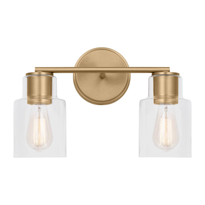 Myhouse Lighting Visual Comfort Studio - DJV1002SB - Two Light Bath - Sayward - Satin Brass