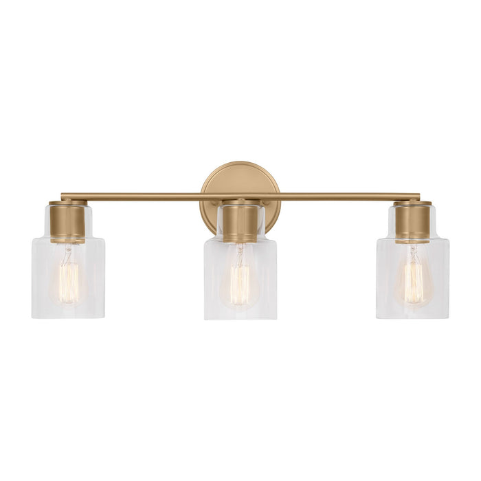 Myhouse Lighting Visual Comfort Studio - DJV1003SB - Three Light Bath - Sayward - Satin Brass