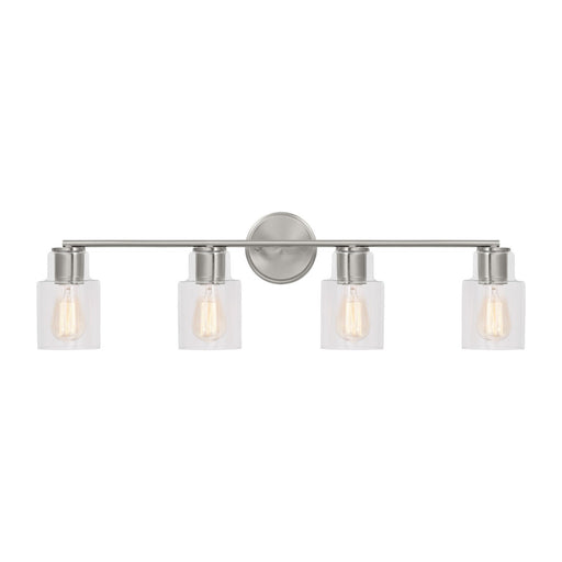 Myhouse Lighting Visual Comfort Studio - DJV1004BS - Four Light Bath - Sayward - Brushed Steel