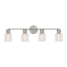 Myhouse Lighting Visual Comfort Studio - DJV1004BS - Four Light Bath - Sayward - Brushed Steel