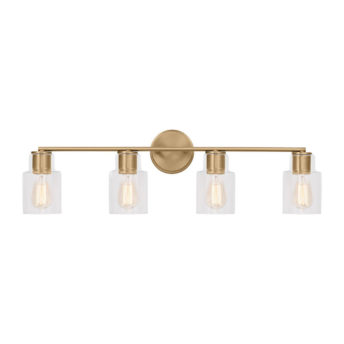 Myhouse Lighting Visual Comfort Studio - DJV1004SB - Four Light Bath - Sayward - Satin Brass