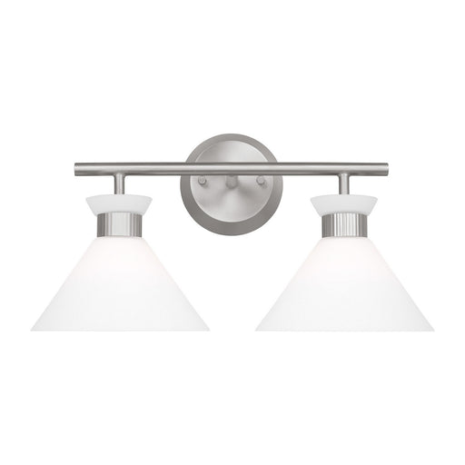 Myhouse Lighting Visual Comfort Studio - DJV1012BS - Two Light Bath - Belcarra - Brushed Steel