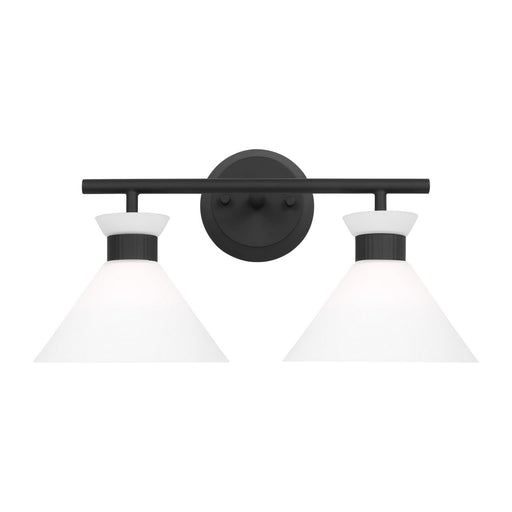 Myhouse Lighting Visual Comfort Studio - DJV1012MBK - Two Light Bath - Belcarra - Midnight Black