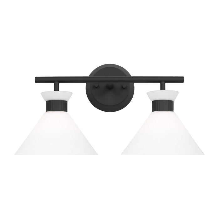 Myhouse Lighting Visual Comfort Studio - DJV1012MBK - Two Light Bath - Belcarra - Midnight Black