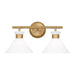 Myhouse Lighting Visual Comfort Studio - DJV1012SB - Two Light Bath - Belcarra - Satin Brass