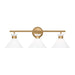 Myhouse Lighting Visual Comfort Studio - DJV1013SB - Three Light Bath - Belcarra - Satin Brass