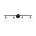 Myhouse Lighting Visual Comfort Studio - DJV1014MBK - Four Light Bath - Belcarra - Midnight Black