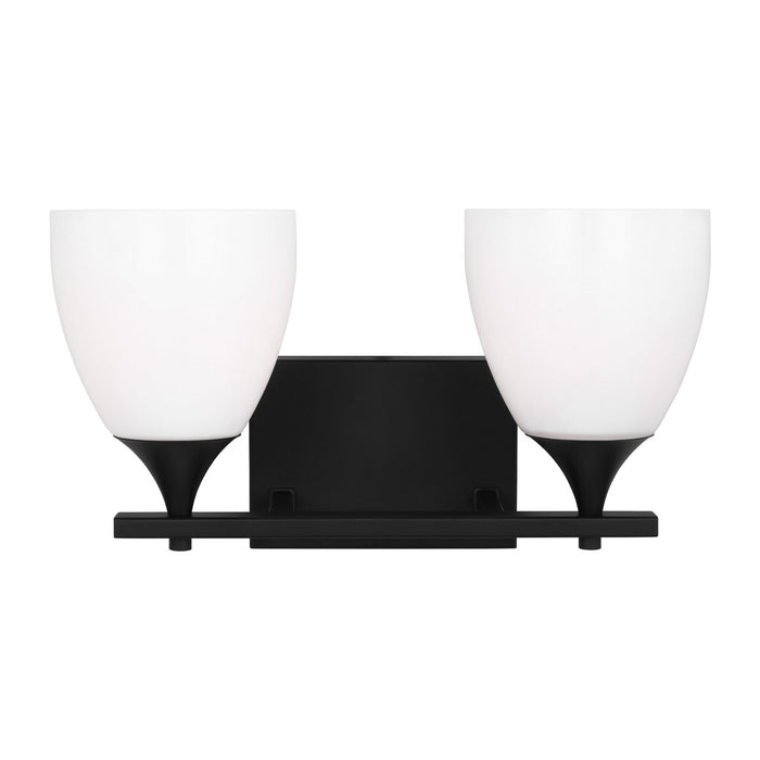 Myhouse Lighting Visual Comfort Studio - DJV1022MBK - Two Light Bath - Toffino - Midnight Black