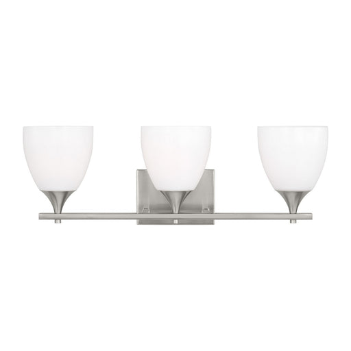 Myhouse Lighting Visual Comfort Studio - DJV1023BS - Three Light Bath - Toffino - Brushed Steel