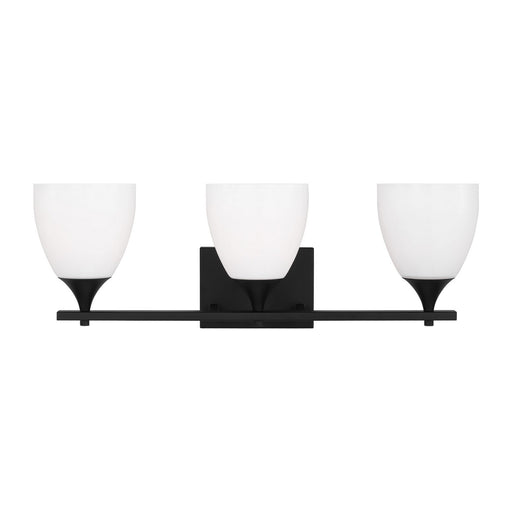 Myhouse Lighting Visual Comfort Studio - DJV1023MBK - Three Light Bath - Toffino - Midnight Black