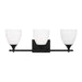 Myhouse Lighting Visual Comfort Studio - DJV1023MBK - Three Light Bath - Toffino - Midnight Black