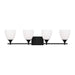 Myhouse Lighting Visual Comfort Studio - DJV1024MBK - Four Light Bath - Toffino - Midnight Black