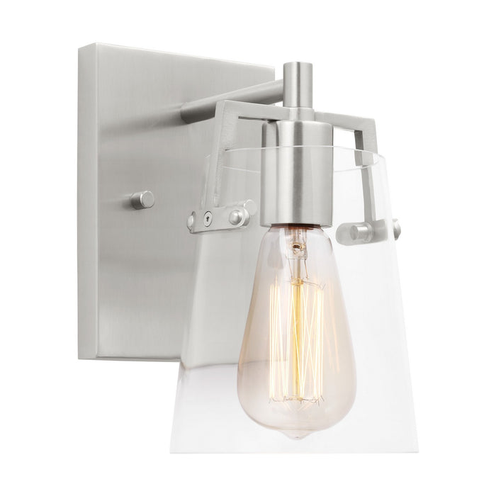 Myhouse Lighting Visual Comfort Studio - DJV1031BS - One Light Wall Sconce - Crofton - Brushed Steel