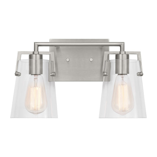 Myhouse Lighting Visual Comfort Studio - DJV1032BS - Two Light Bath - Crofton - Brushed Steel