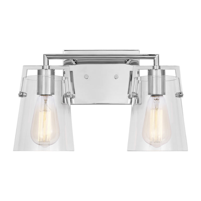 Myhouse Lighting Visual Comfort Studio - DJV1032CH - Two Light Bath - Crofton - Chrome