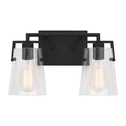 Myhouse Lighting Visual Comfort Studio - DJV1032MBK - Two Light Bath - Crofton - Midnight Black