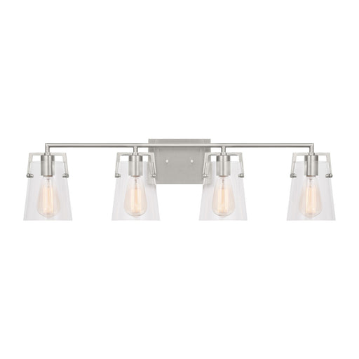 Myhouse Lighting Visual Comfort Studio - DJV1034BS - Four Light Bath - Crofton - Brushed Steel