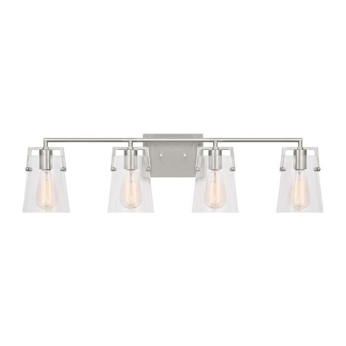 Myhouse Lighting Visual Comfort Studio - DJV1034BS - Four Light Bath - Crofton - Brushed Steel