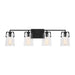 Myhouse Lighting Visual Comfort Studio - DJV1034MBK - Four Light Bath - Crofton - Midnight Black