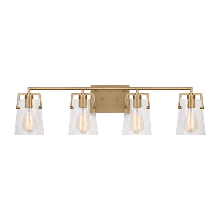 Myhouse Lighting Visual Comfort Studio - DJV1034SB - Four Light Bath - Crofton - Satin Brass