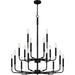 Myhouse Lighting Quoizel - ABR5132MBK - 18 Light Chandelier - Abner - Matte Black