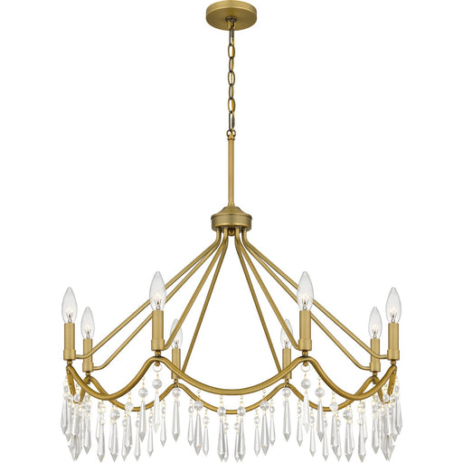 Myhouse Lighting Quoizel - AID5030AB - Eight Light Chandelier - Airedale - Aged Brass