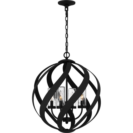 Myhouse Lighting Quoizel - BMS2820EK - Four Light Pendant - Blacksmith - Earth Black