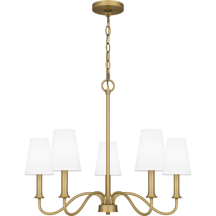 Myhouse Lighting Quoizel - BTY5026AB - Five Light Chandelier - Beatty - Aged Brass