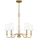 Myhouse Lighting Quoizel - BTY5026AB - Five Light Chandelier - Beatty - Aged Brass