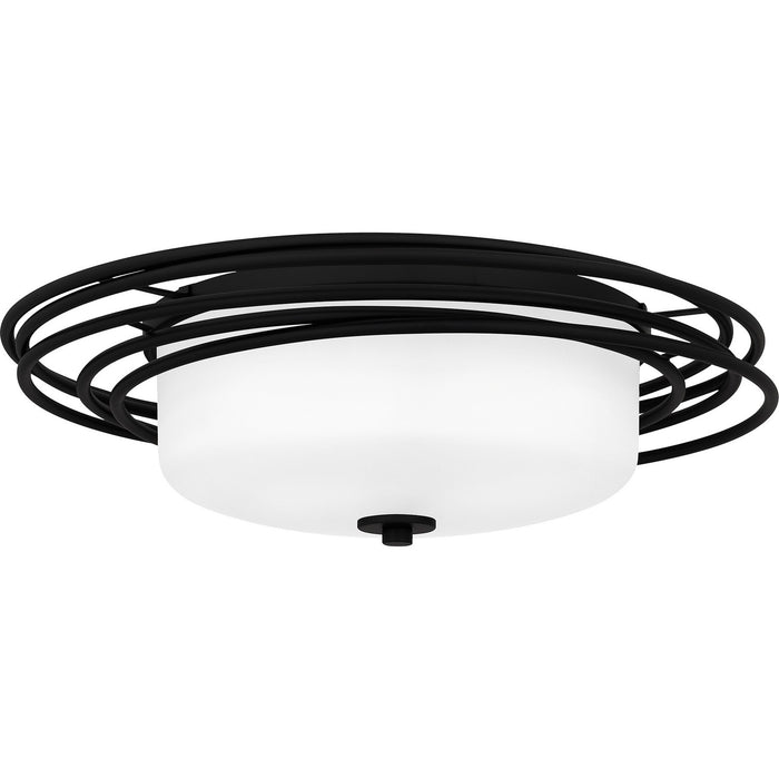 Myhouse Lighting Quoizel - CPE1620MBK - Two Light Flush Mount - Calliope - Matte Black