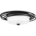 Myhouse Lighting Quoizel - CPE1620MBK - Two Light Flush Mount - Calliope - Matte Black