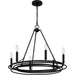 Myhouse Lighting Quoizel - CPE5025MBK - Six Light Chandelier - Calliope - Matte Black