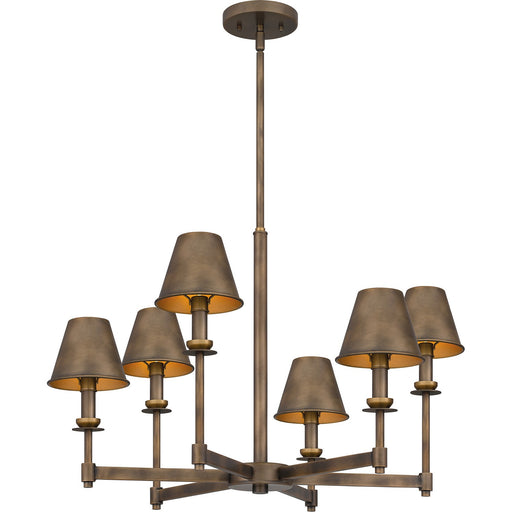 Myhouse Lighting Quoizel - CRO5026SU - Six Light Chandelier - Cross - Statuary Bronze