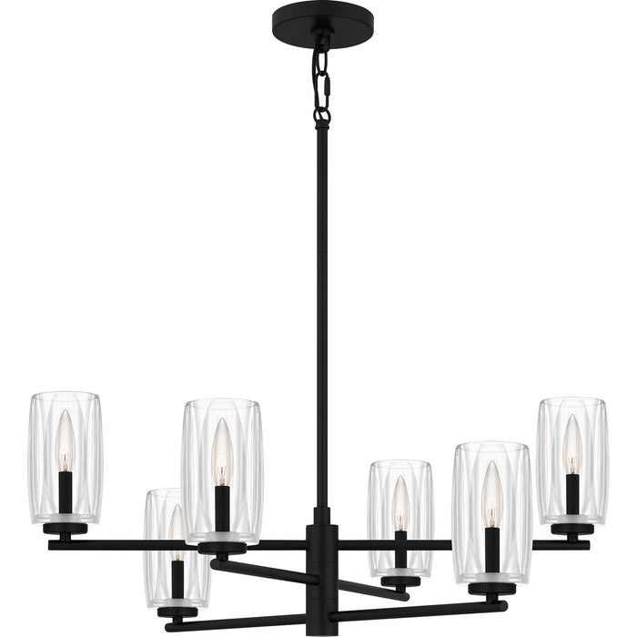 Myhouse Lighting Quoizel - CUN5026MBK - Six Light Chandelier - Cunningham - Matte Black