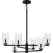 Myhouse Lighting Quoizel - CUN5026MBK - Six Light Chandelier - Cunningham - Matte Black