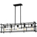 Myhouse Lighting Quoizel - DPN538MBK - Five Light Linear Chandelier - Daphne - Matte Black