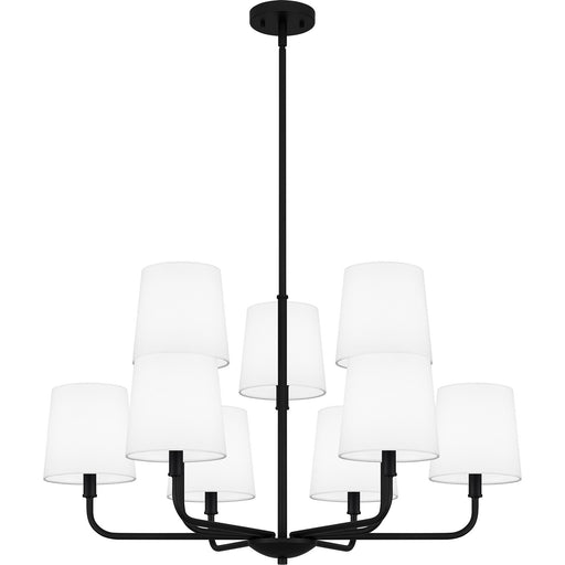 Myhouse Lighting Quoizel - GGR5032MBK - Nine Light Chandelier - Gallagher - Matte Black