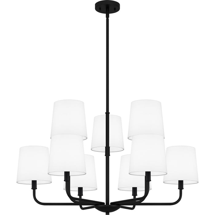 Myhouse Lighting Quoizel - GGR5032MBK - Nine Light Chandelier - Gallagher - Matte Black