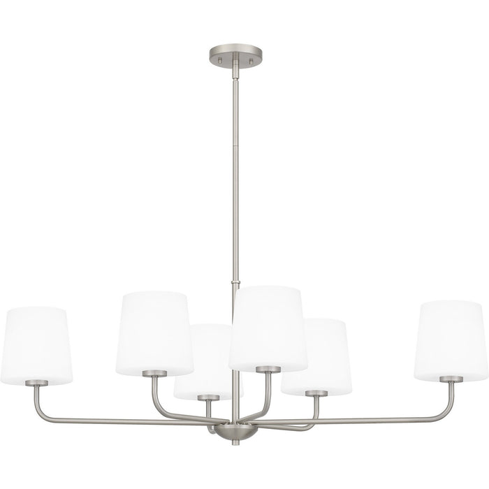 Myhouse Lighting Quoizel - GGR642BN - Six Light Linear Chandelier - Gallagher - Brushed Nickel