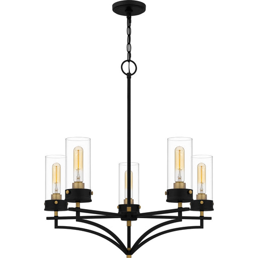 Myhouse Lighting Quoizel - HLS5026MBK - Five Light Chandelier - Hillside - Matte Black