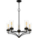 Myhouse Lighting Quoizel - HLS5026MBK - Five Light Chandelier - Hillside - Matte Black