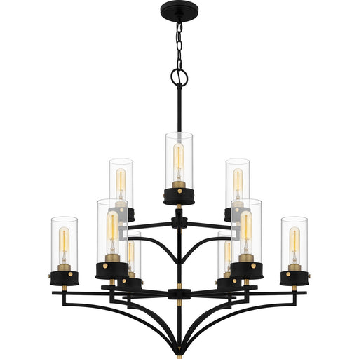 Myhouse Lighting Quoizel - HLS5031MBK - Nine Light Chandelier - Hillside - Matte Black