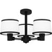 Myhouse Lighting Quoizel - KYL1722MBK - Three Light Semi Flush Mount - Kylen - Matte Black