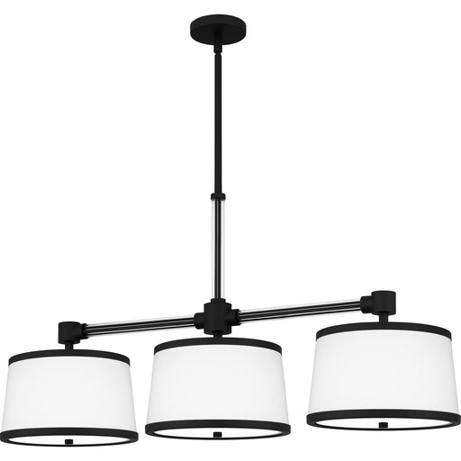 Myhouse Lighting Quoizel - KYL342MBK - Three Light Linear Chandelier - Kylen - Matte Black