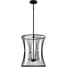 Myhouse Lighting Quoizel - LEI2816MBK - Four Light Pendant - Leiland - Matte Black