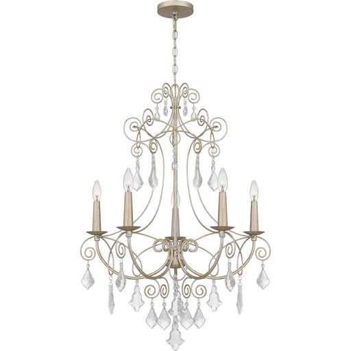 Myhouse Lighting Quoizel - MER5028VG - Five Light Chandelier - Merida - Vintage Gold