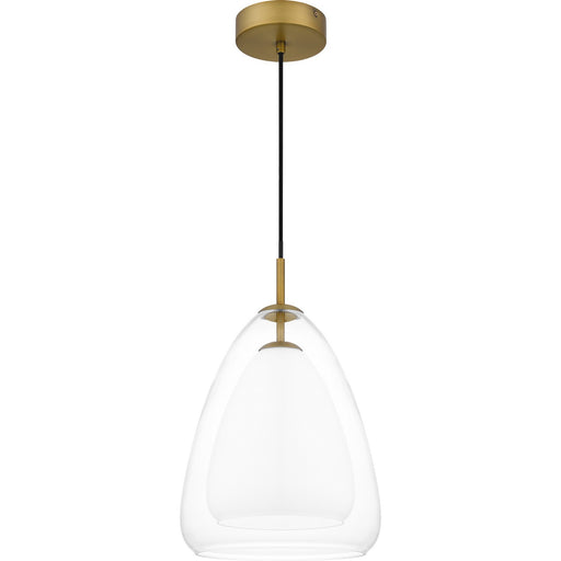 Myhouse Lighting Quoizel - PCAER1511AB - One Light Pendant - Aero - Aged Brass